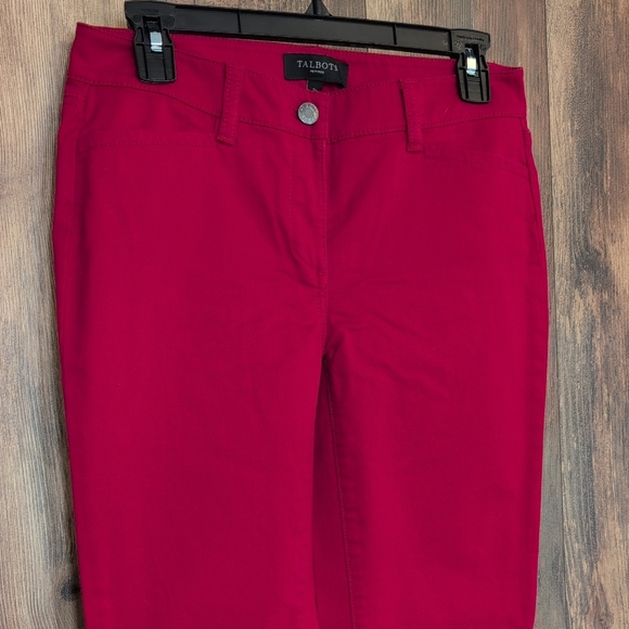 Talbots Red Women's Petite Straight Jeans  2P                            F122 - Picture 1 of 8